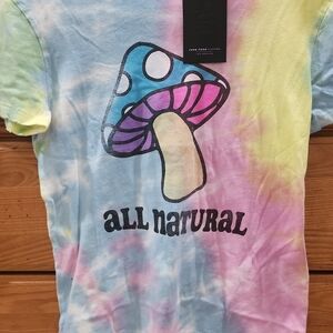 Junk Food Clothing Tie-Dye Mushroom Tee